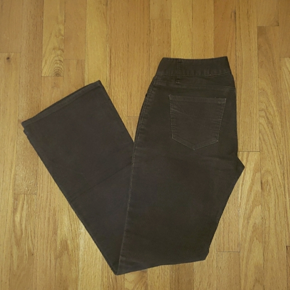 Vtg Gap Curvy Flare Brown Corduroy Pants - Picture 1 of 5